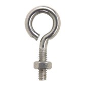 HOMEPAGE 02-3456-435 Bolt Eye Closed with Stainless Steel Hex Nut  0.25 x 2 in., 10PK HO153327